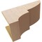 Ekena Millwork 10"W x 20"D x 10"H Wide Ridgewood Rough Cedar Woodgrain TimberThane Corbel, Primed Tan CORUR10X20X10RIDRCPR - alternate 4